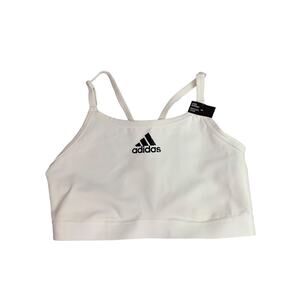 1X Adidas New Aeroreact Training Light Support 3 Stripes Bra HC7833